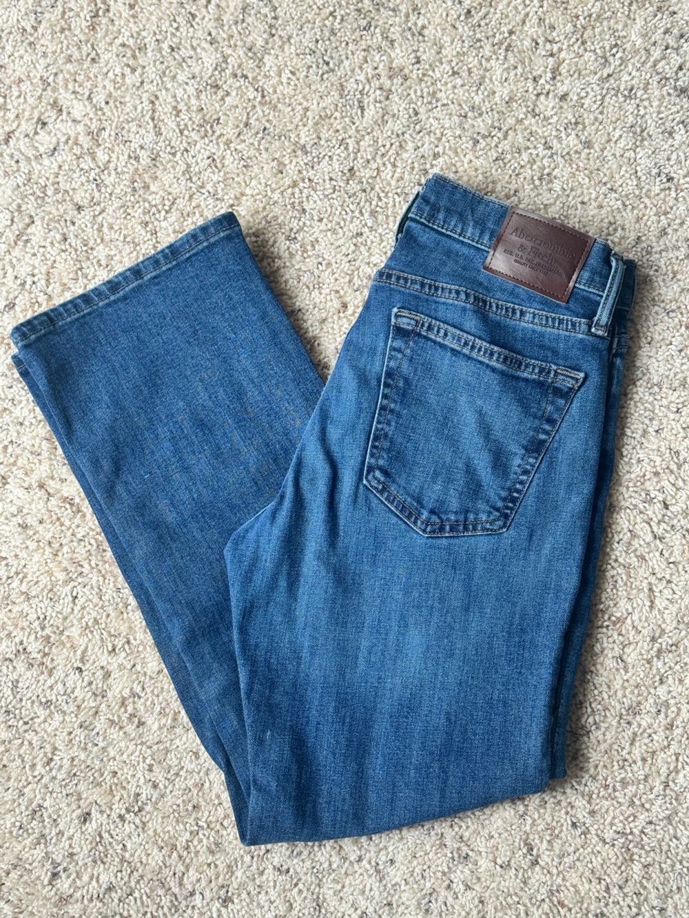Abercrombie & Fitch bootcut stretch fit blue Jeans men’s 28x28